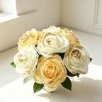 Artificial Rose Loose Heads, Pack of 25, Foam Material, 2.5" Diameter, DIY Home Decor, Window Display, Gift Packaging