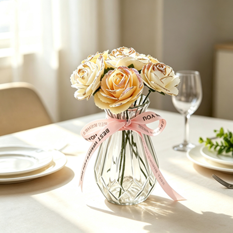 Artificial Rose Loose Heads, Pack of 25, Foam Material, 2.5" Diameter, DIY Home Decor, Window Display, Gift Packaging