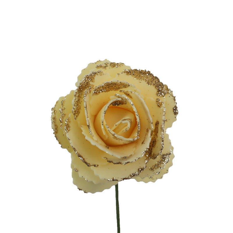 Artificial Rose Loose Heads, Pack of 25, Foam Material, 2.5" Diameter, DIY Home Decor, Window Display, Gift Packaging
