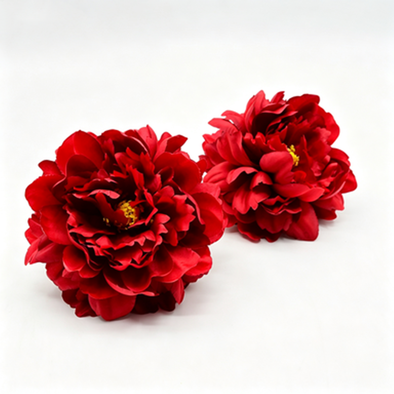 Artificial Peony Flower Heads, Silk Peony Blooms, Pack of 3, 5.5" Diameter, Wedding Decor, Table Arrangements, DIY Crafts
