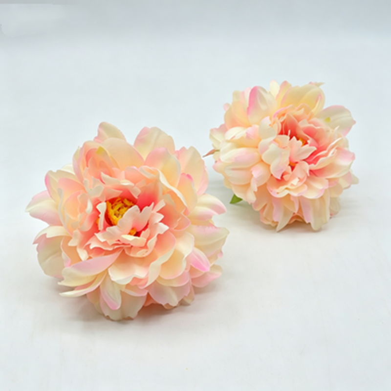 Artificial Peony Flower Heads, Silk Peony Blooms, Pack of 3, 5.5" Diameter, Wedding Decor, Table Arrangements, DIY Crafts