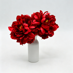 Artificial Peony Flower Heads, Silk Peony Blooms, Pack of 3, 5.5" Diameter, Wedding Decor, Table Arrangements, DIY Crafts