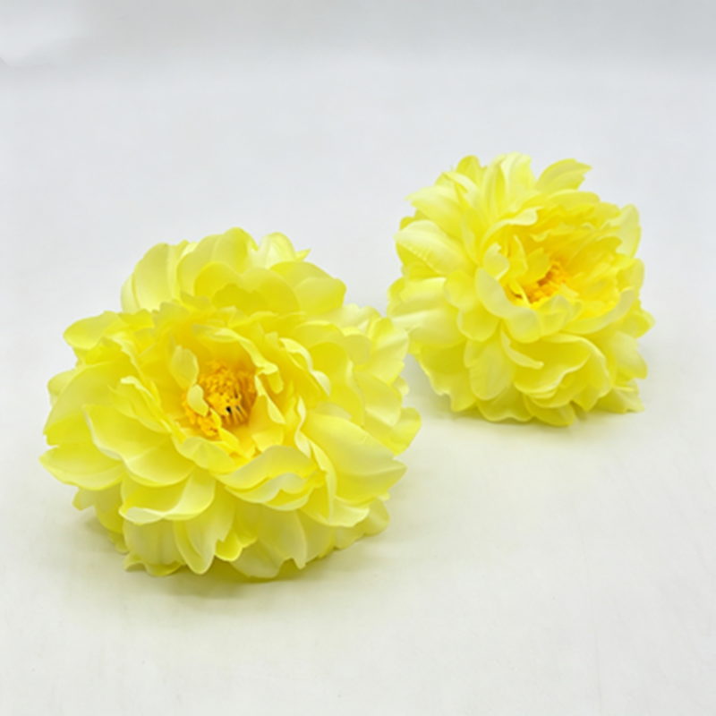Artificial Peony Flower Heads, Silk Peony Blooms, Pack of 3, 5.5" Diameter, Wedding Decor, Table Arrangements, DIY Crafts