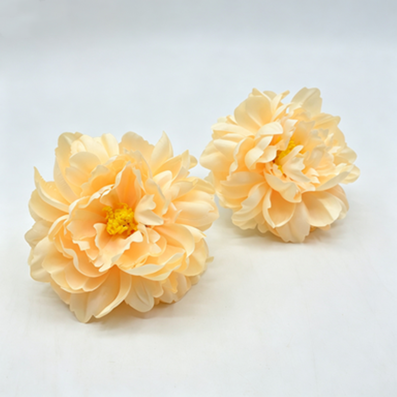 Artificial Peony Flower Heads, Silk Peony Blooms, Pack of 3, 5.5" Diameter, Wedding Decor, Table Arrangements, DIY Crafts