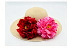 Artificial Peony Flower Heads, Silk Peony Blooms, Pack of 3, 5.5" Diameter, Wedding Decor, Table Arrangements, DIY Crafts