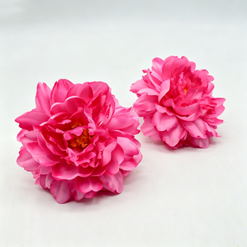 Artificial Peony Flower Heads, Silk Peony Blooms, Pack of 3, 5.5" Diameter, Wedding Decor, Table Arrangements, DIY Crafts