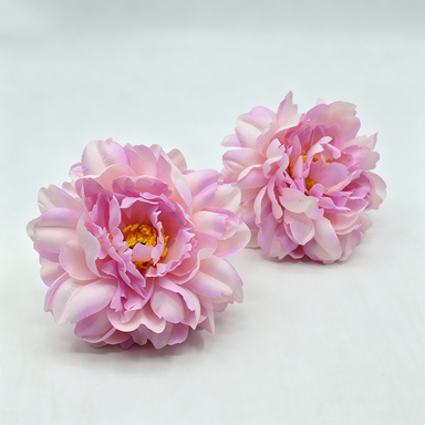 Artificial Peony Flower Heads, Silk Peony Blooms, Pack of 3, 5.5" Diameter, Wedding Decor, Table Arrangements, DIY Crafts