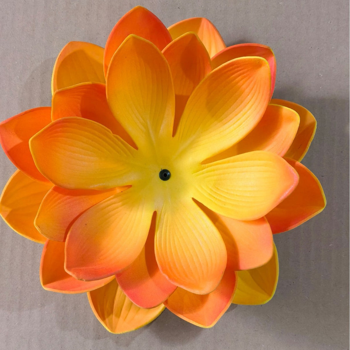 Artificial Lotus Flower, 11" Diameter, Plastic Material, DIY Craft Project, Wedding Decor, Home Decoration