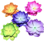 Artificial Lotus Flower, 11" Diameter, Plastic Material, DIY Craft Project, Wedding Decor, Home Decoration