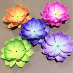 Artificial Lotus Flower, 11" Diameter, Plastic Material, DIY Craft Project, Wedding Decor, Home Decoration