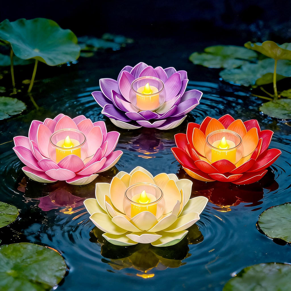 Artificial Lotus Flower, 11" Diameter, Plastic Material, DIY Craft Project, Wedding Decor, Home Decoration