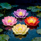 Artificial Lotus Flower, 11" Diameter, Plastic Material, DIY Craft Project, Wedding Decor, Home Decoration
