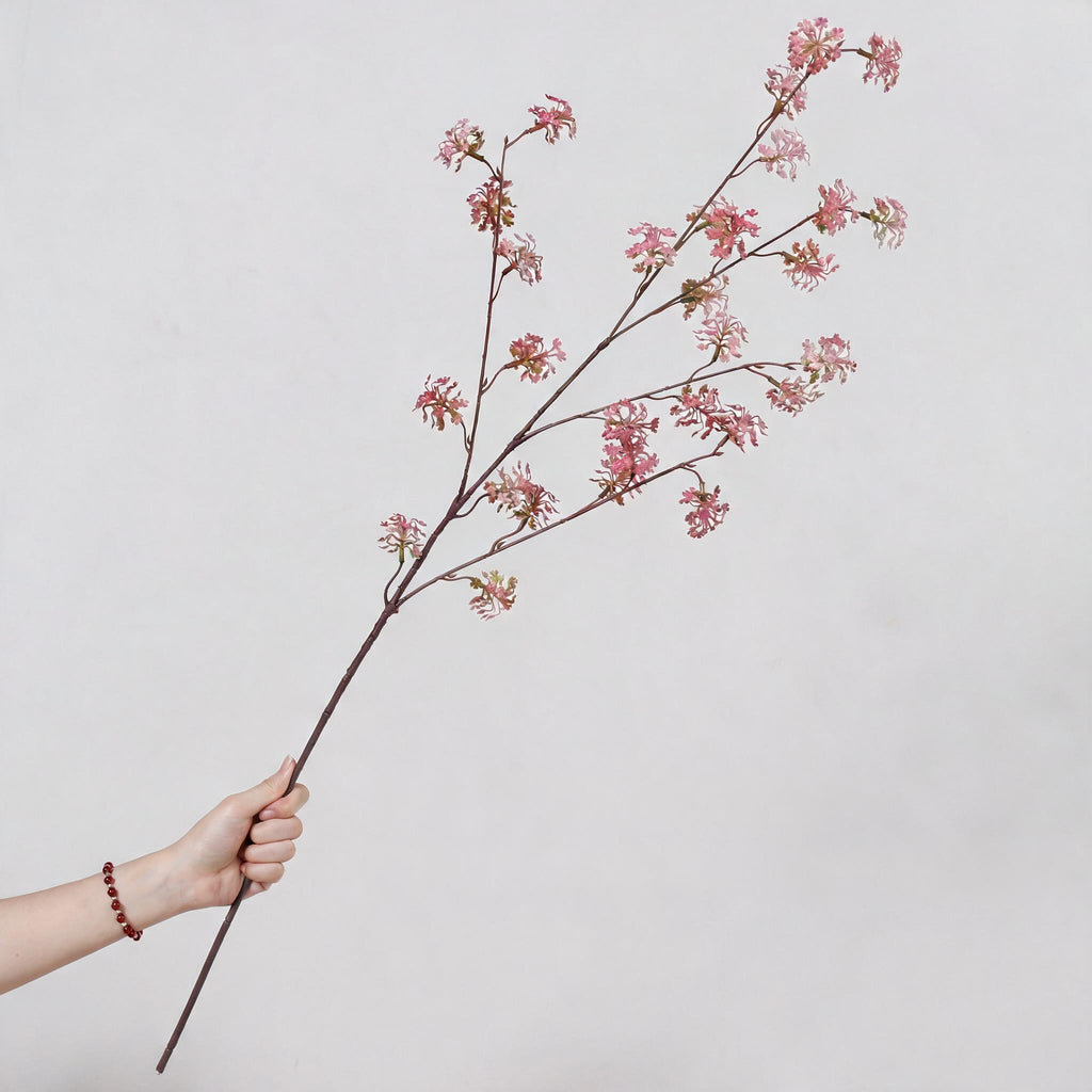 35" Artificial Snow Pear Bush, Lifelike Indoor Decorative Branch, Mixed Material
