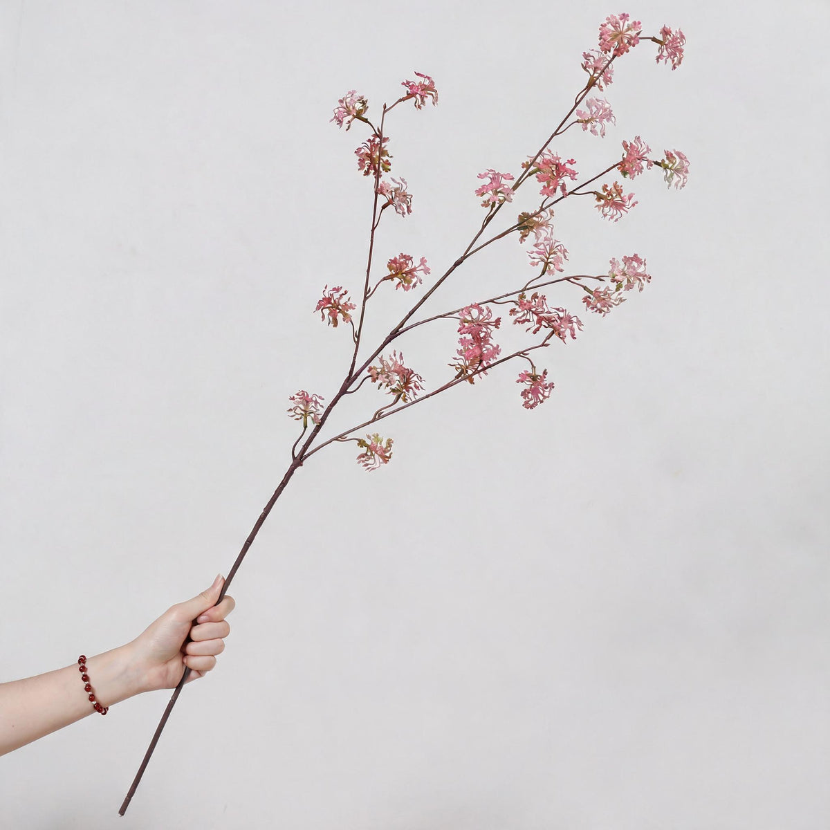 35" Artificial Snow Pear Bush, Lifelike Indoor Decorative Branch, Mixed Material