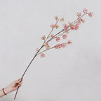 35" Artificial Snow Pear Bush, Lifelike Indoor Decorative Branch, Mixed Material