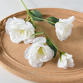 Artificial Lisianthus Silk Flower Bush, 4 Blooms, 22" Tall, Perfect for Weddings, Home Decor, and Photography Props