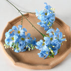 Artificial Hydrangea Bush, 28" Tall with 3 Blooms, Silk Wedding Floral Decor, Indoor Event Arrangement