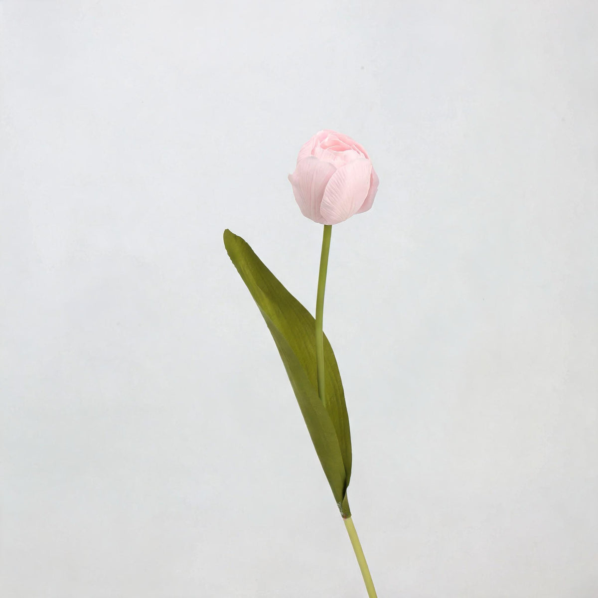 Real-Touch Latex Tulip Stem, Single Bloom Artificial Flower, 18" Tall, 6 Colors for Home Decor, Wedding Arrangements, and Gifts