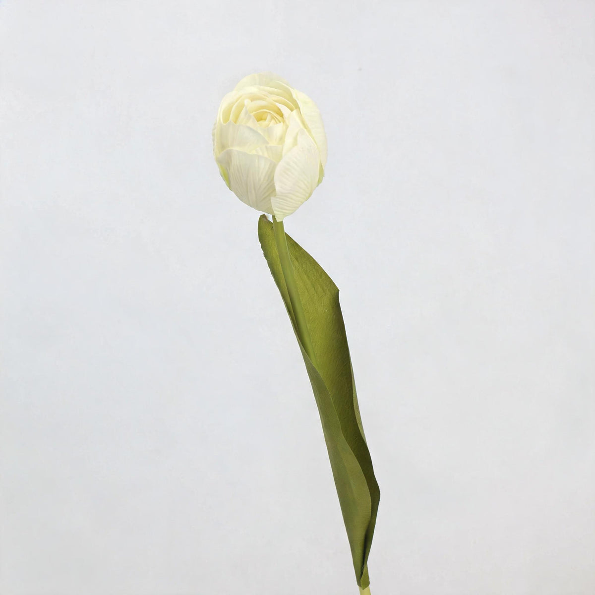 Real-Touch Latex Tulip Stem, Single Bloom Artificial Flower, 18" Tall, 6 Colors for Home Decor, Wedding Arrangements, and Gifts