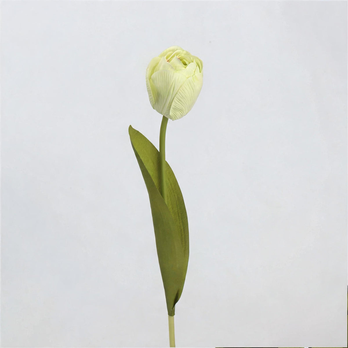 Real-Touch Latex Tulip Stem, Single Bloom Artificial Flower, 18" Tall, 6 Colors for Home Decor, Wedding Arrangements, and Gifts