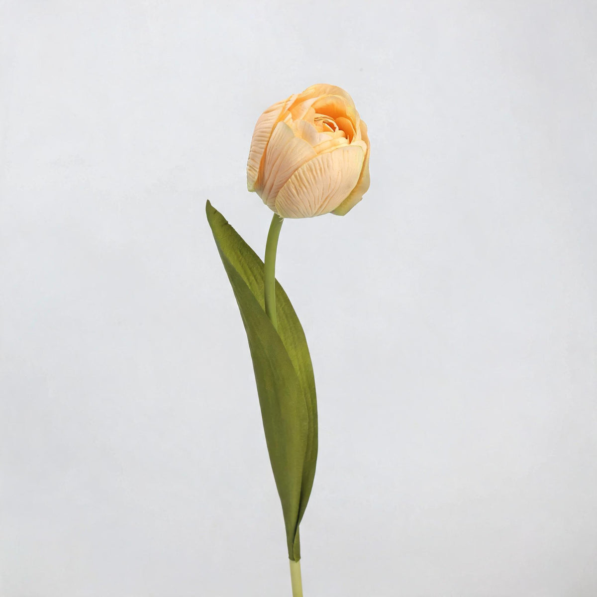 Real-Touch Latex Tulip Stem, Single Bloom Artificial Flower, 18" Tall, 6 Colors for Home Decor, Wedding Arrangements, and Gifts