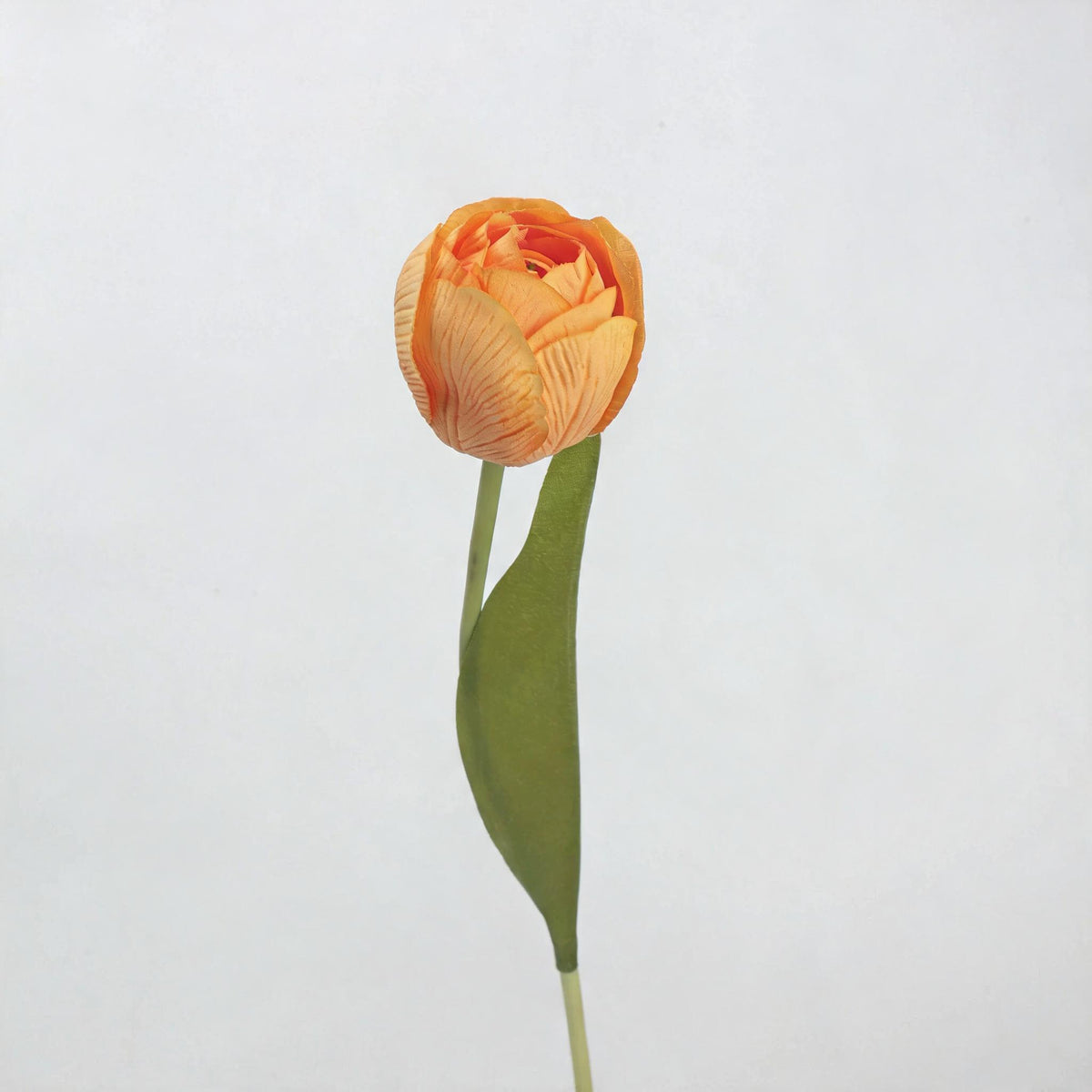Real-Touch Latex Tulip Stem, Single Bloom Artificial Flower, 18" Tall, 6 Colors for Home Decor, Wedding Arrangements, and Gifts