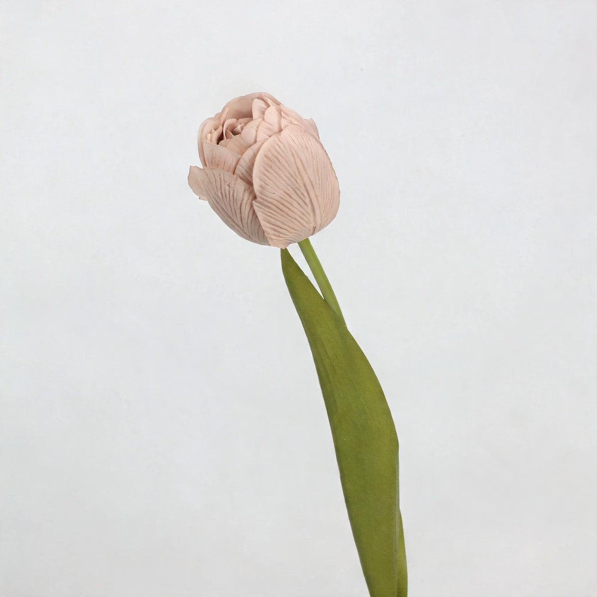 Real-Touch Latex Tulip Stem, Single Bloom Artificial Flower, 18" Tall, 6 Colors for Home Decor, Wedding Arrangements, and Gifts