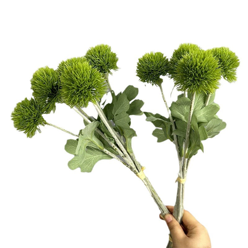 Artificial Dandelion Bouquet, 6 Stems, 20" Tall, Plastic, Rustic & Woodland Style, Perfect for Weddings, Home Decor, and Commercial Spaces