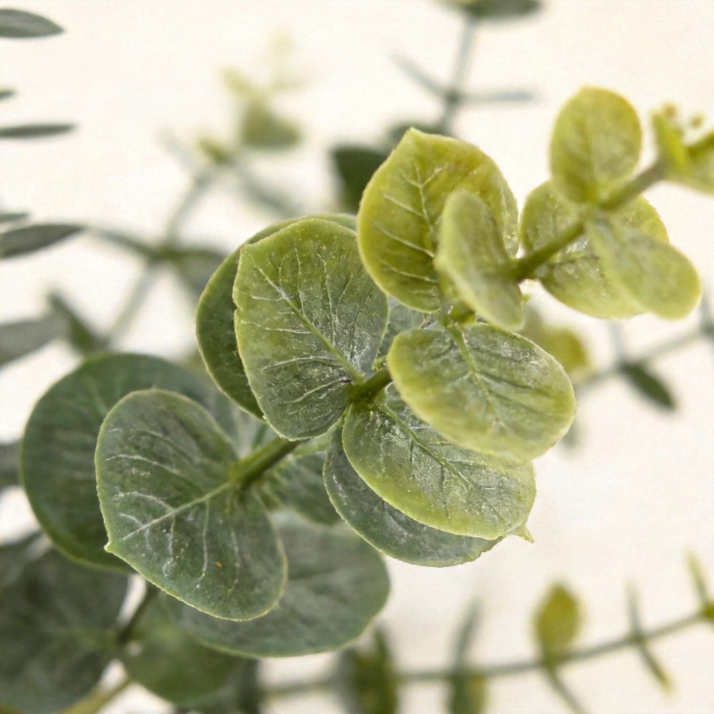 Artificial Eucalyptus Bush, 31" Tall, Realistic Faux Greenery for Home Decor, Floral Arrangements, and Wedding Centerpieces
