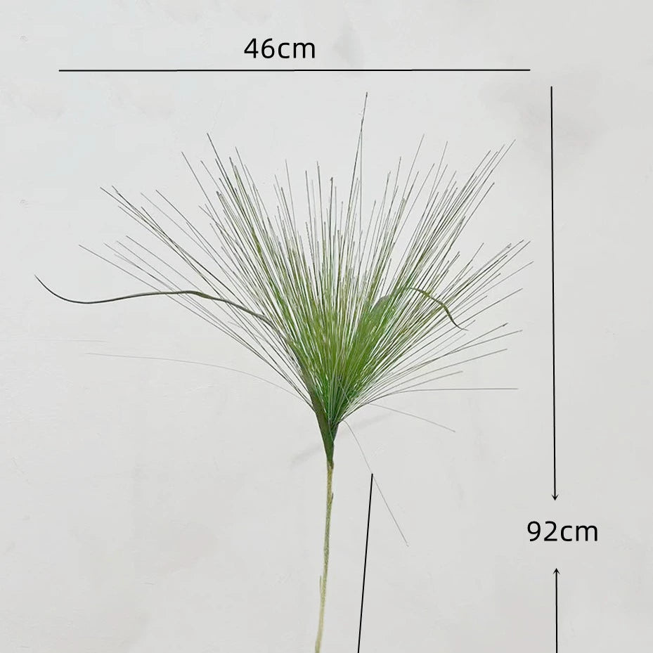 Artificial Fountain Grass Plant, 36" Tall, Realistic PE/PVC Material, Indoor & Outdoor Decor, Includes Pot