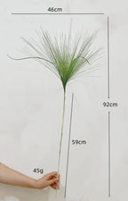 Artificial Fountain Grass Plant, 36" Tall, Realistic PE/PVC Material, Indoor & Outdoor Decor, Includes Pot