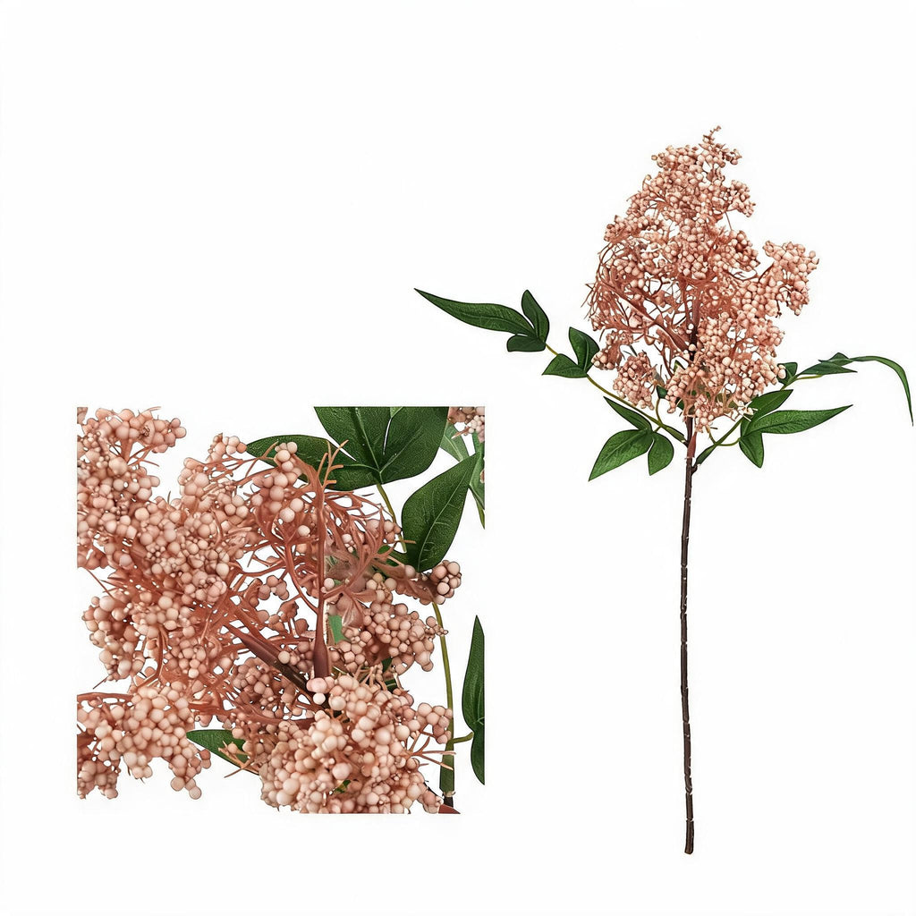 Artificial Nandina Berry Bush, 16" Tall, Realistic Faux Green Plant Decoration for Home, Office, and Events