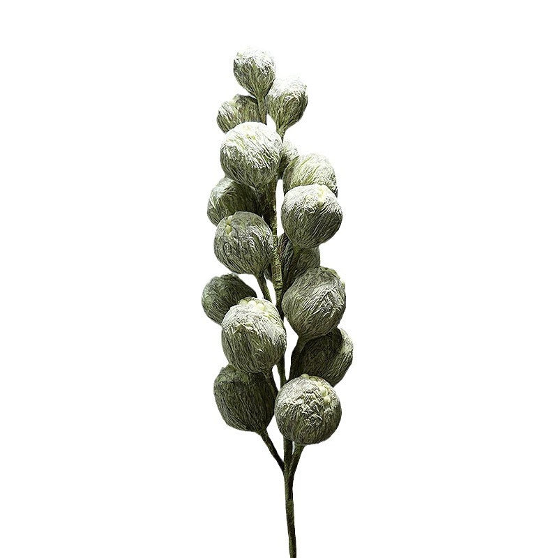 Artificial Foam Green Forbidden Fruit Stem, Realistic Single Stem Faux Plant for Office & Hotel Decor, 39" Tall