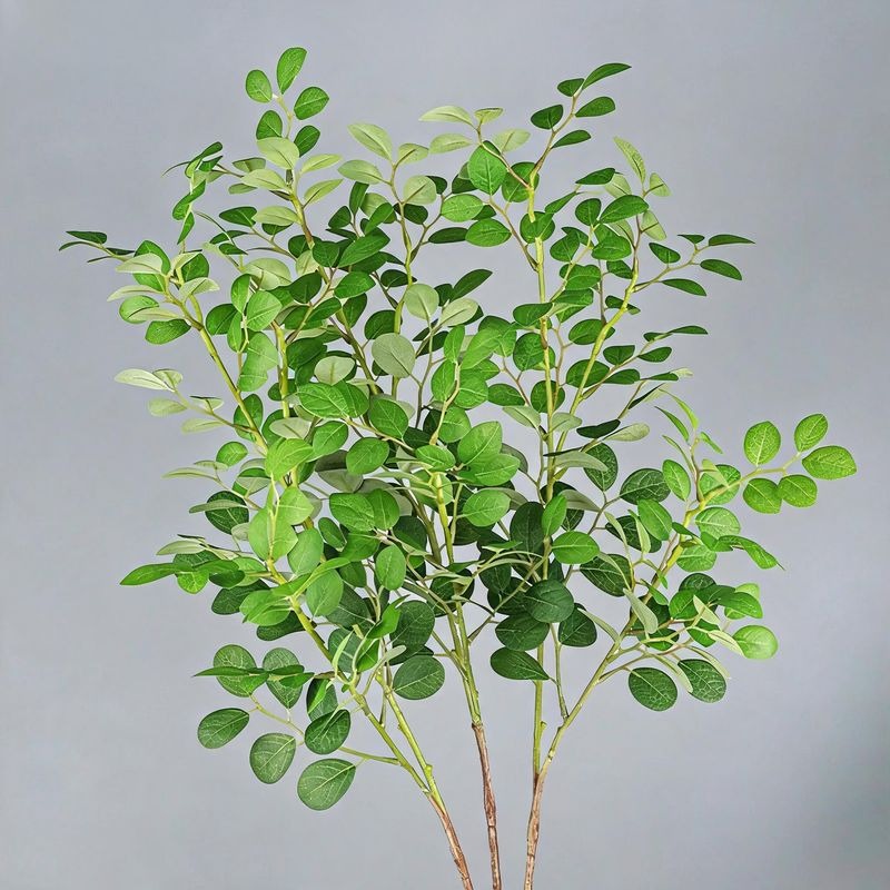 Artificial Red Loropetalum Leaves, Set of 2 Realistic Faux Stems for Home & Office Decor, 26" Tall Bendable Branches, Indoor Use