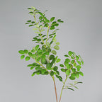 Artificial Red Loropetalum Leaves, Set of 2 Realistic Faux Stems for Home & Office Decor, 26" Tall Bendable Branches, Indoor Use