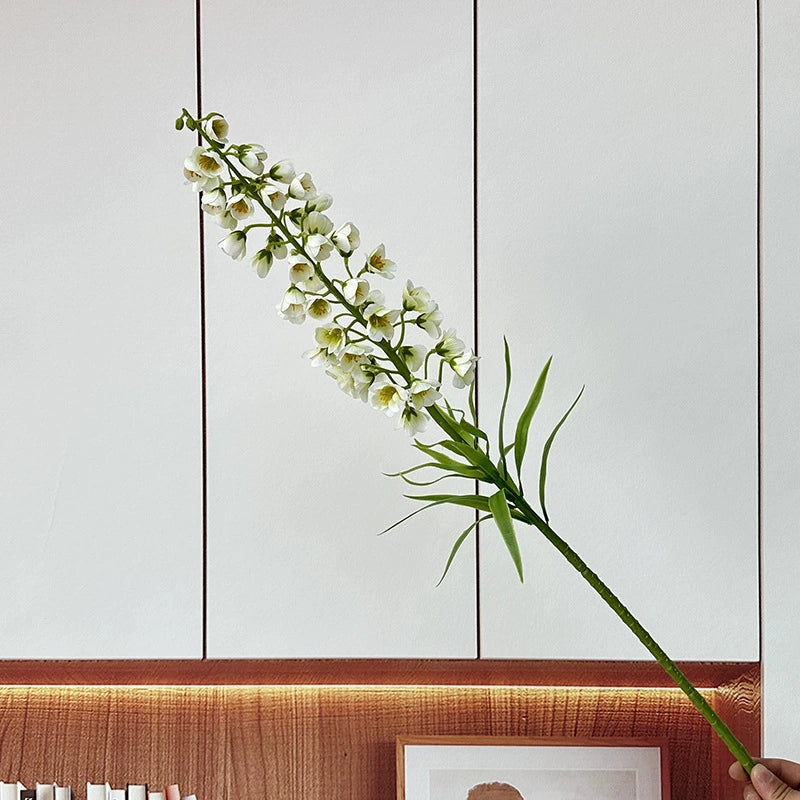 Single Stem Artificial Lily of the Valley, 30" Silk Flower, Modern Home Decor, Hotel & Commercial Spaces, Window Display