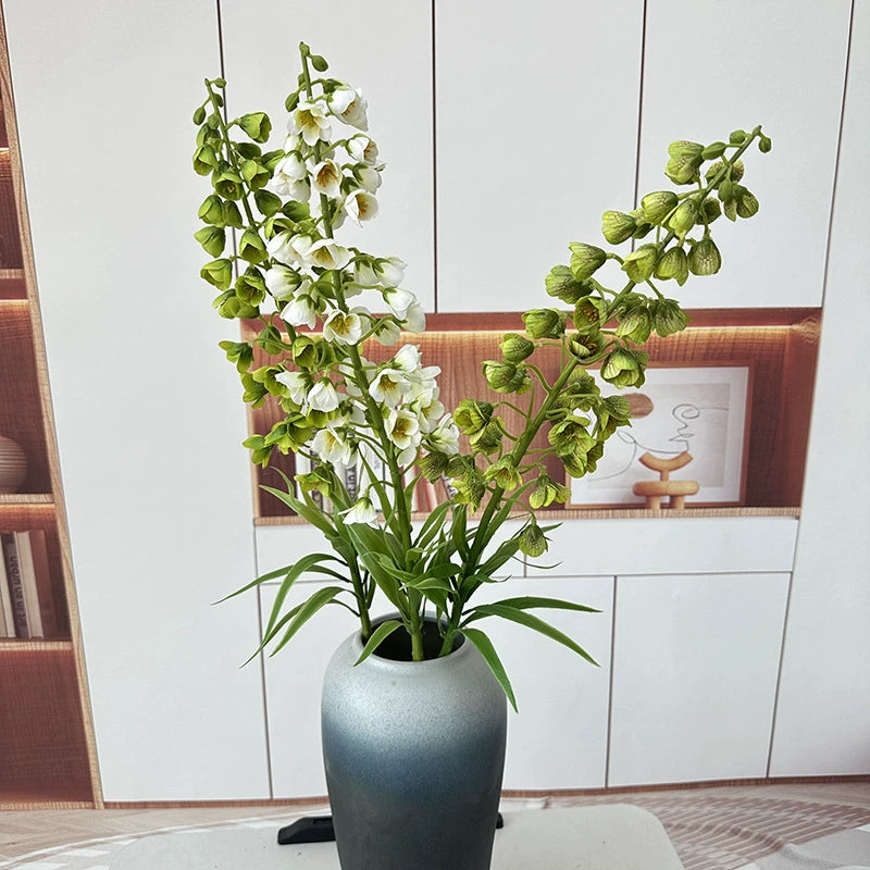 Single Stem Artificial Lily of the Valley, 30" Silk Flower, Modern Home Decor, Hotel & Commercial Spaces, Window Display