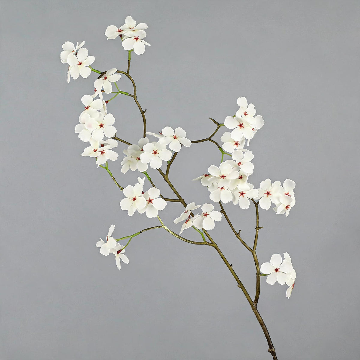 Artificial Silk Pear Blossom Branch, 30" Tall Floral Decor for Home, Hotel & Window Display, Realistic Single Stem with Bendable Wire, Pink or White