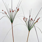 Artificial Umbrella Grass Stems, Set of 2, 53" Tall, PE/PVC Material, Modern Style, Indoor Decor for Office, Hotel, or Display