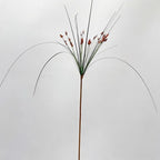 Artificial Umbrella Grass Stems, Set of 2, 53" Tall, PE/PVC Material, Modern Style, Indoor Decor for Office, Hotel, or Display