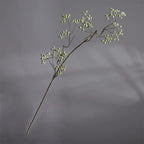 Artificial Mulberry Berries, Single Stem, 31" Tall, White and Green, Perfect for Home Decor, Floral Arrangements, and Event Styling