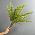 Artificial Foxtail Fern Bush, Realistic Persian Fern Plant, Tropical Greenery for Indoor Outdoor Decor, 22"