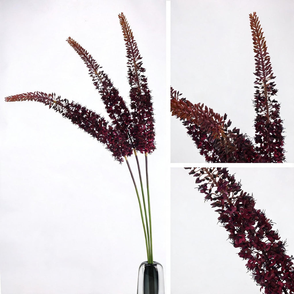 41" Artificial Foxtail Flower, Single Stem Victorian Larkspur Silk Floral for Home Decor, Vase Arrangements, Living Room Accent