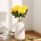 Artificial Silk Rose Single Stem, 20" Tall with 2.76" Bloom, Set of 10 - Wedding Decor, Home Styling, Valentine's Day