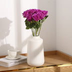 Artificial Silk Rose Single Stem, 20" Tall with 2.76" Bloom, Set of 10 - Wedding Decor, Home Styling, Valentine's Day