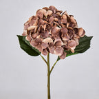 Artificial Hydrangea Single Stem, 16" Tall, 6" Bloom, Wedding & Event Decor, Indoor Use