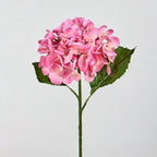 Artificial Hydrangea Single Stem, 16" Tall, 6" Bloom, Wedding & Event Decor, Indoor Use