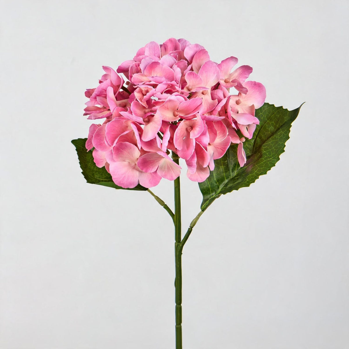 Artificial Hydrangea Single Stem, 16" Tall, 6" Bloom, Wedding & Event Decor, Indoor Use