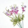 Artificial Dutch Daisy Bush, 15" Tall, Realistic Faux Flowers for Home Decor, Bouquets, and Event Styling