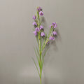 Artificial Fritillary Flower Stem, Single Stem with 12 Blooms, White & Green, 35", Silk Material, Perfect for Home, Hotel, Wedding & Window Displays